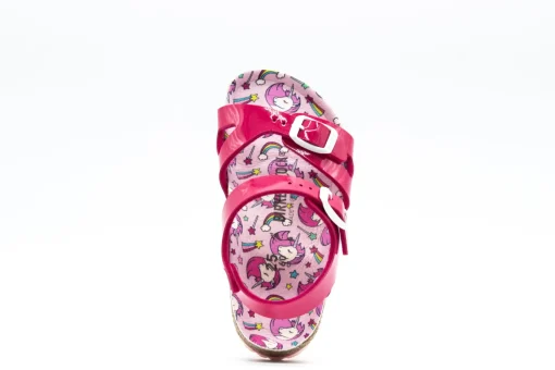 Birkenstock Rio Kids Patent Fuchsia