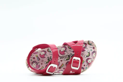 Birkenstock Rio Kids Patent Fuchsia