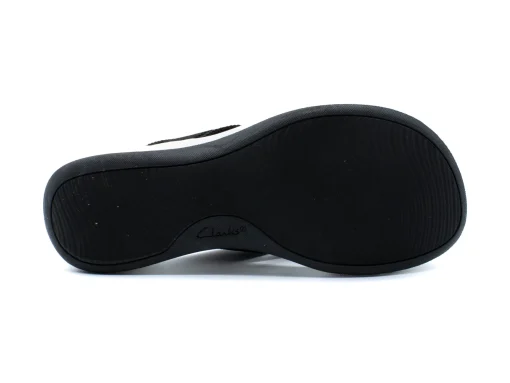 CLARKS Mira Isle Black Slide Sport Sandal