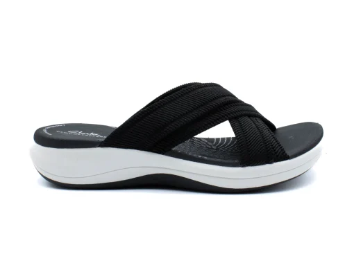 CLARKS Mira Isle Black Slide Sport Sandal