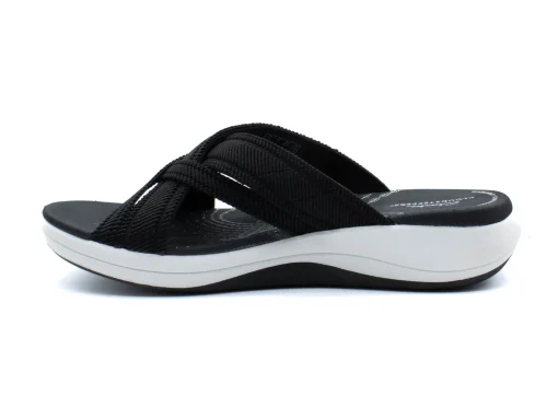 CLARKS Mira Isle Black Slide Sport Sandal