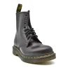 DR. MARTENS 1460 Smooth Leather Lace Up Boots in Burgundy