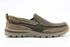 Skechers Superior-Milford Slip Ons Light Brown