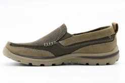 Skechers Superior-Milford Slip Ons Light Brown