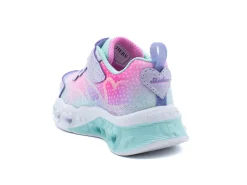 SKECHERS Youth Girl's Flutter Heart Lights - Simply Love Sneaker