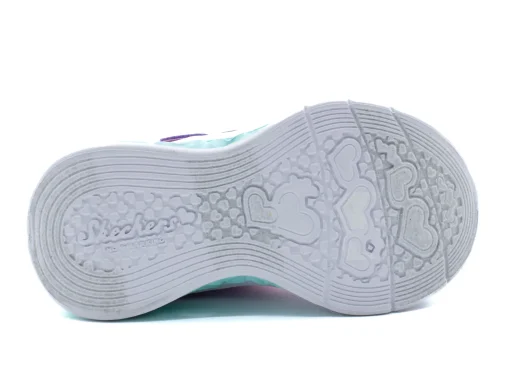 SKECHERS Youth Girl's Flutter Heart Lights - Simply Love Sneaker