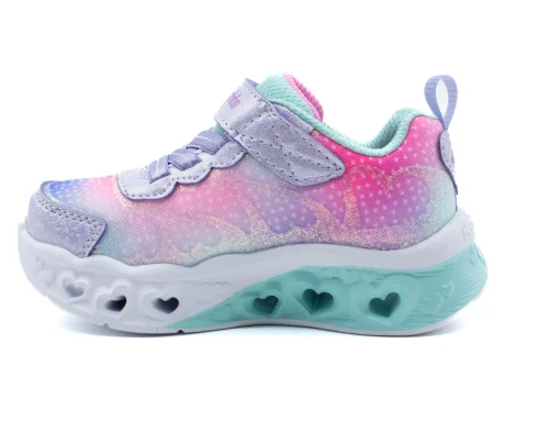 SKECHERS Youth Girl's Flutter Heart Lights - Simply Love Sneaker